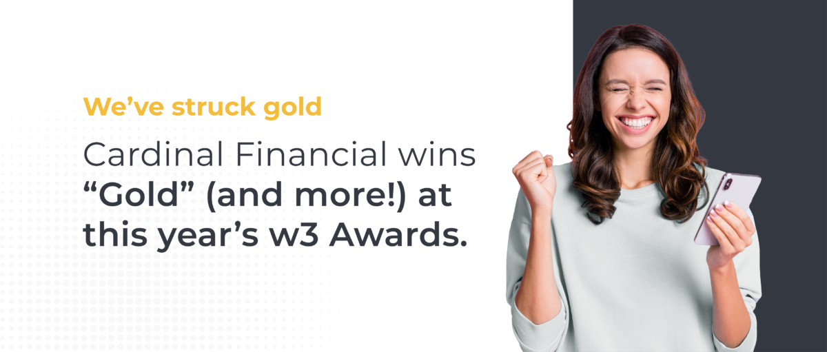 Cardinal Financial Wins Gold at the 2022 w3 Awards