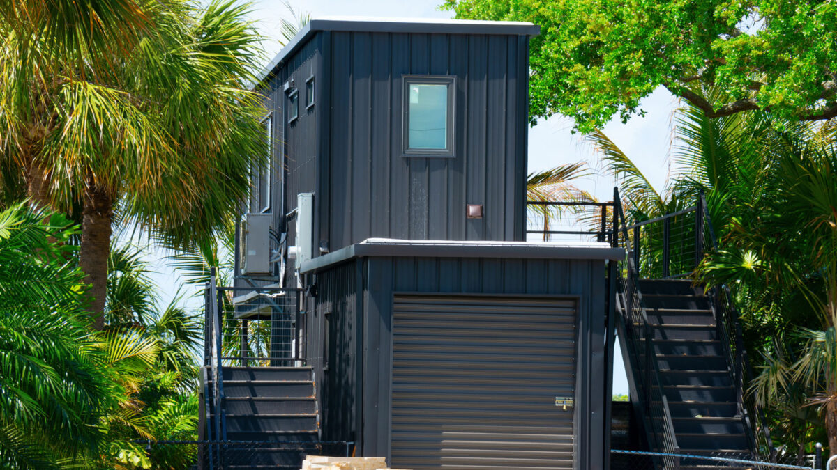 A container home that may require an unconventional mortgage