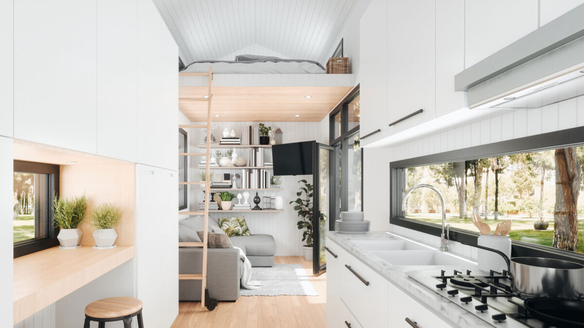 A tiny home that may require an unconventional mortgage
